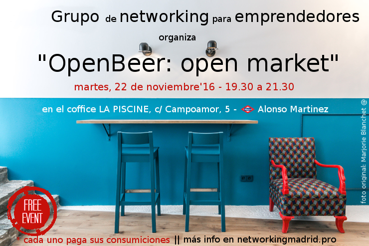 Flyer de unos primeros encuentros de networking